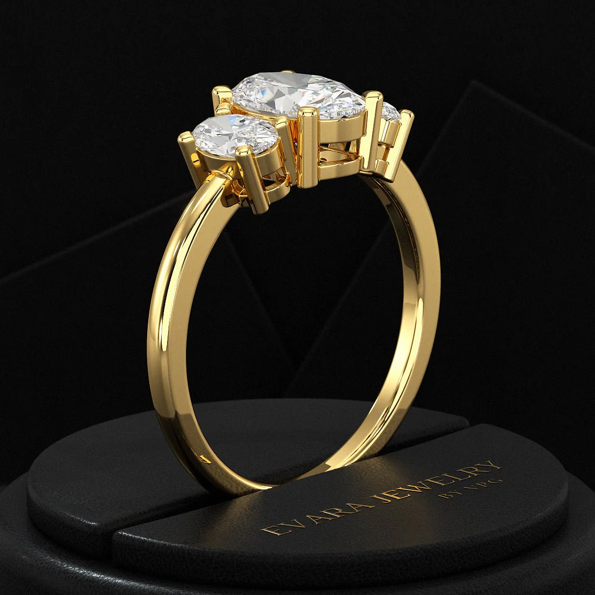 1.00 Carats Oval Cut Lab Grown Diamond Engagement Ring - Image 10