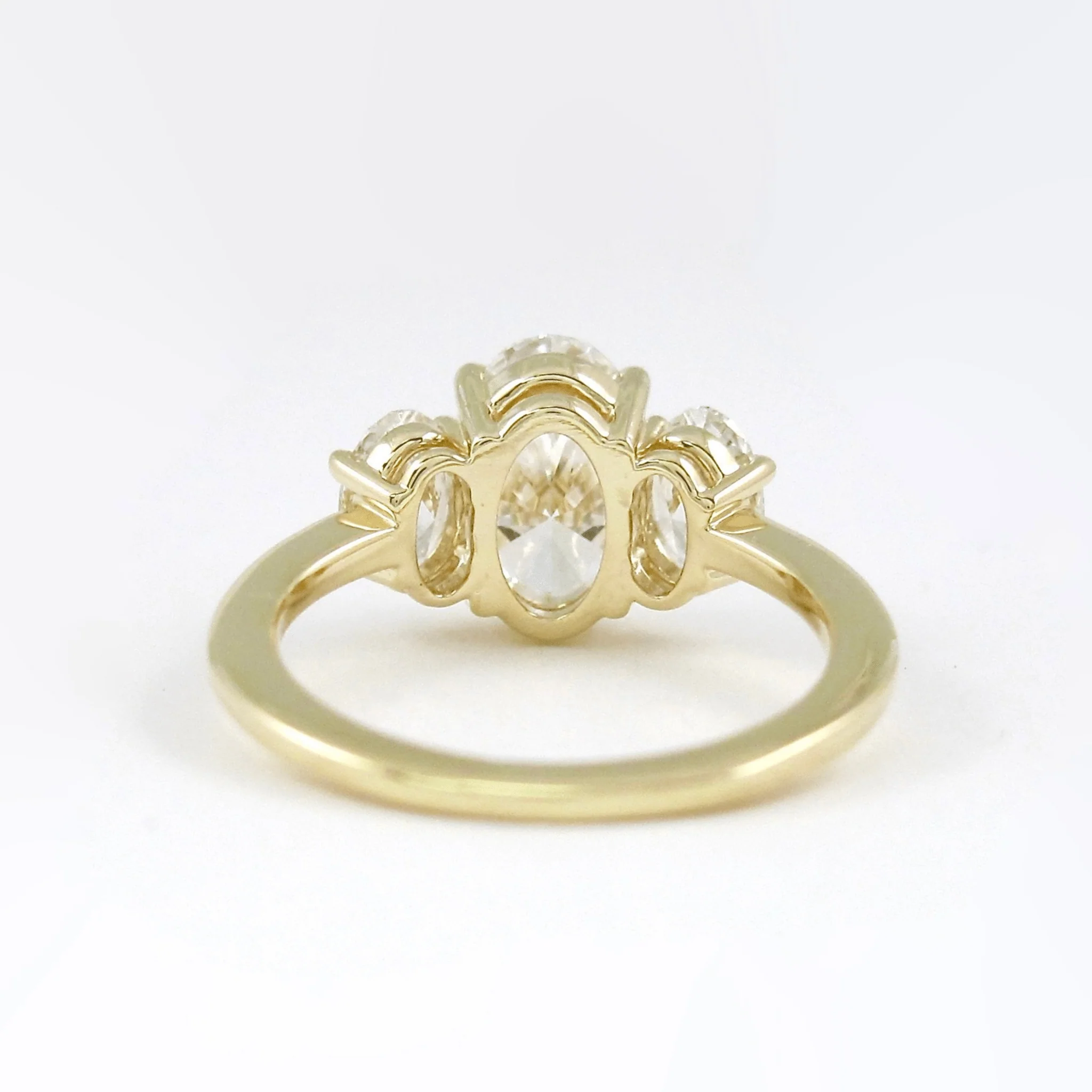 1.00 Carats Oval Cut Lab Grown Diamond Engagement Ring - Image 15