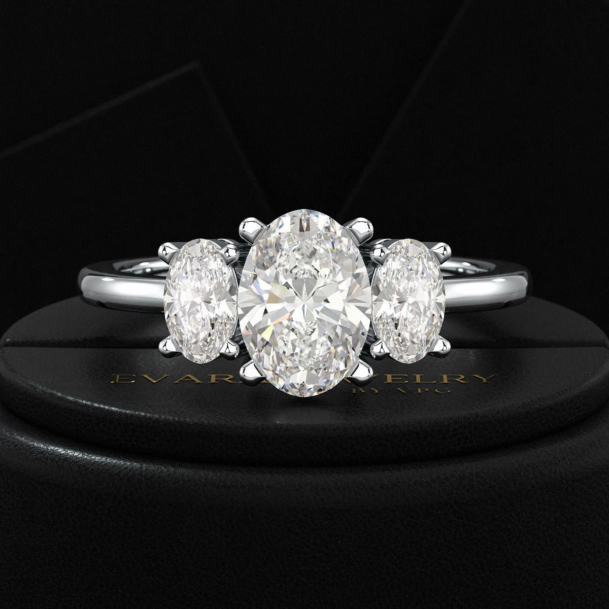 1.00 Carats Oval Cut Lab Grown Diamond Engagement Ring - Image 19