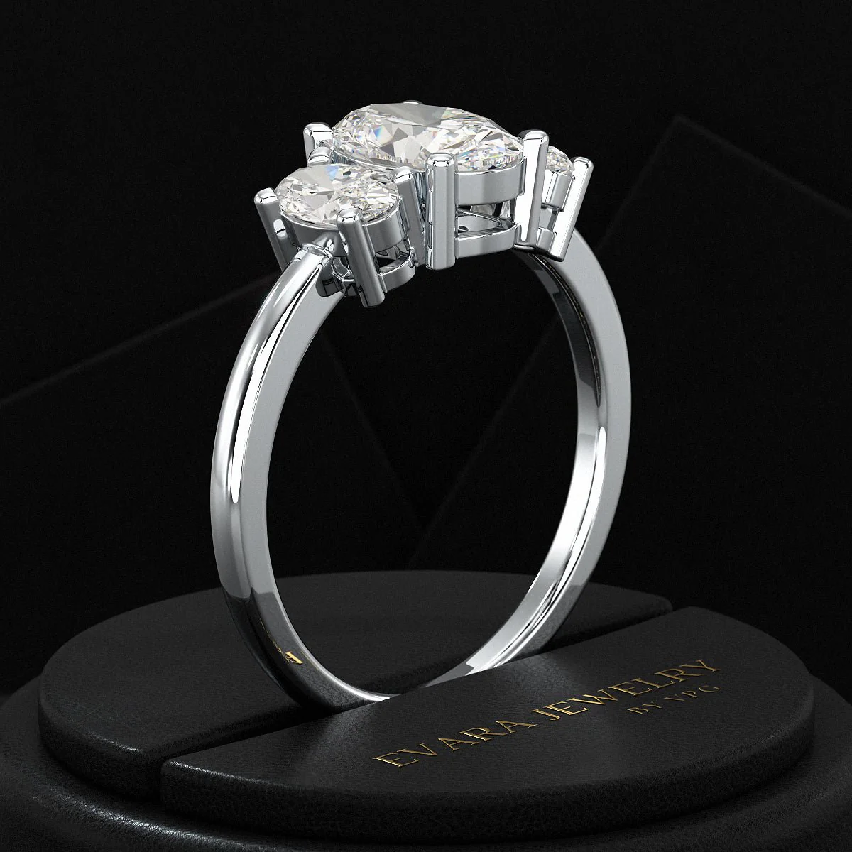 1.00 Carats Oval Cut Lab Grown Diamond Engagement Ring - Image 20