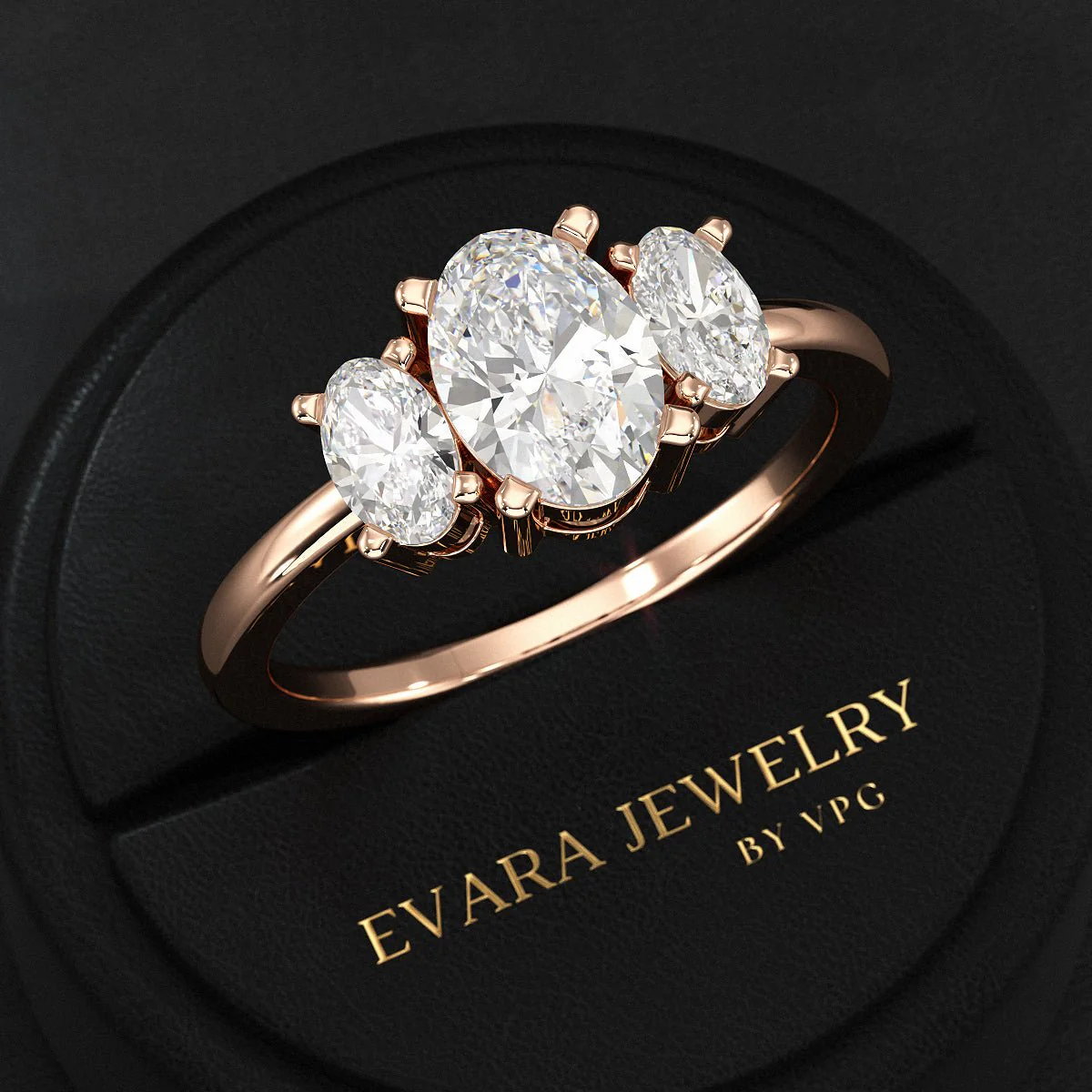 1.00 Carats Oval Cut Lab Grown Diamond Engagement Ring - Image 22