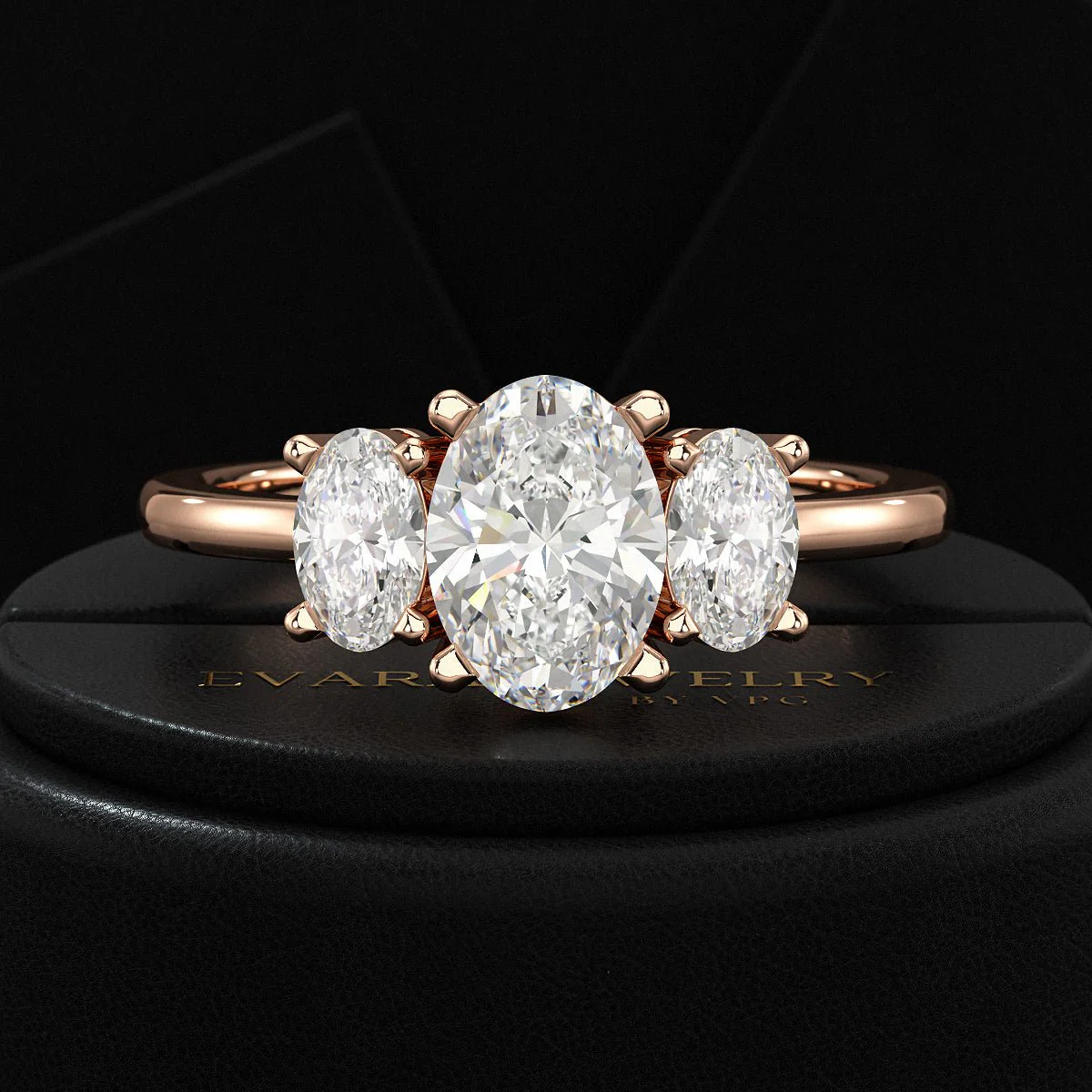 1.00 Carats Oval Cut Lab Grown Diamond Engagement Ring - Image 24