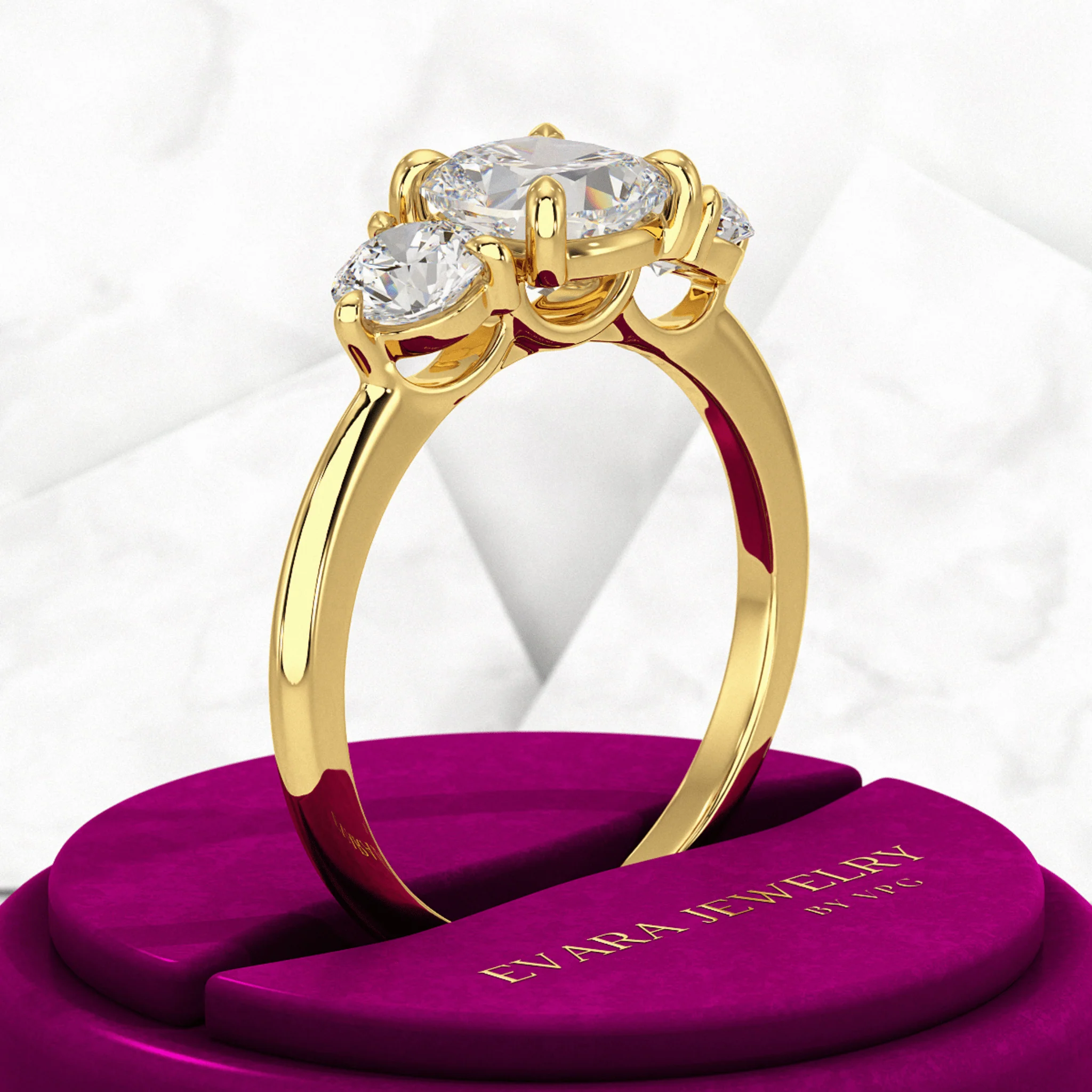 1.50 Carat Cushion Cut Diamond Engagement Ring - Image 6