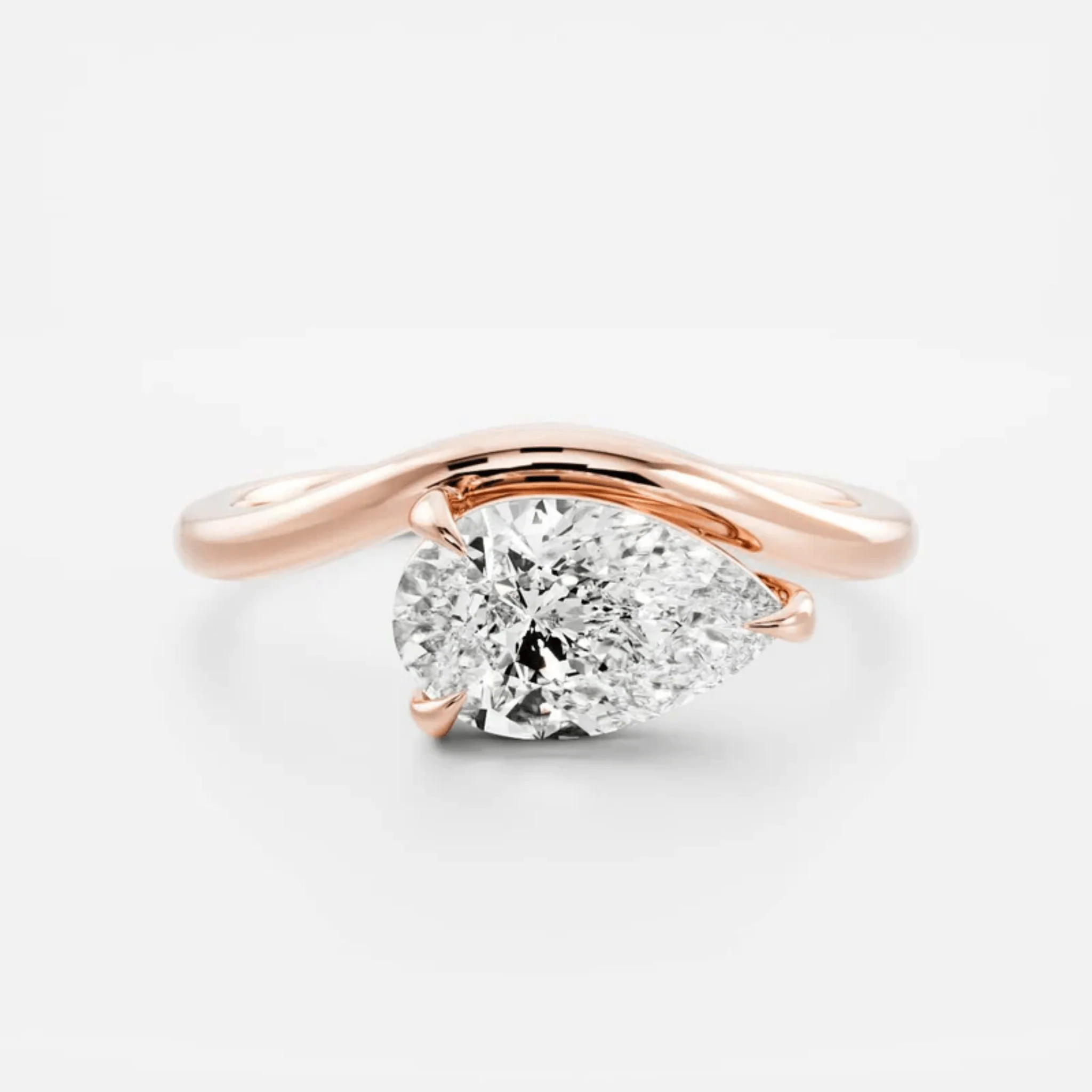 1.50 Carat Pear Cut East West Engagement Ring - Image 21