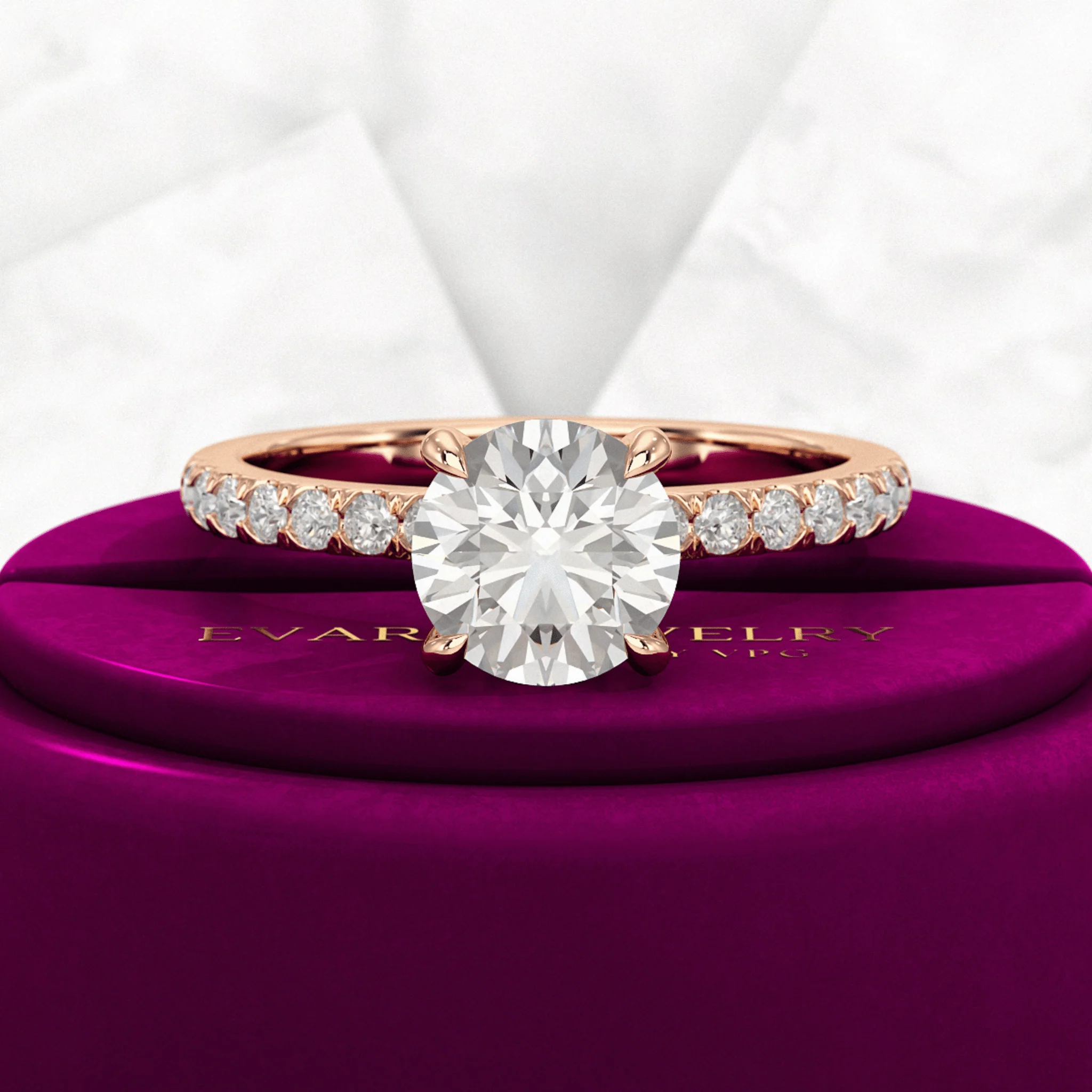 1.50 Carat Round Cut Diamond Engagement Ring - Image 9