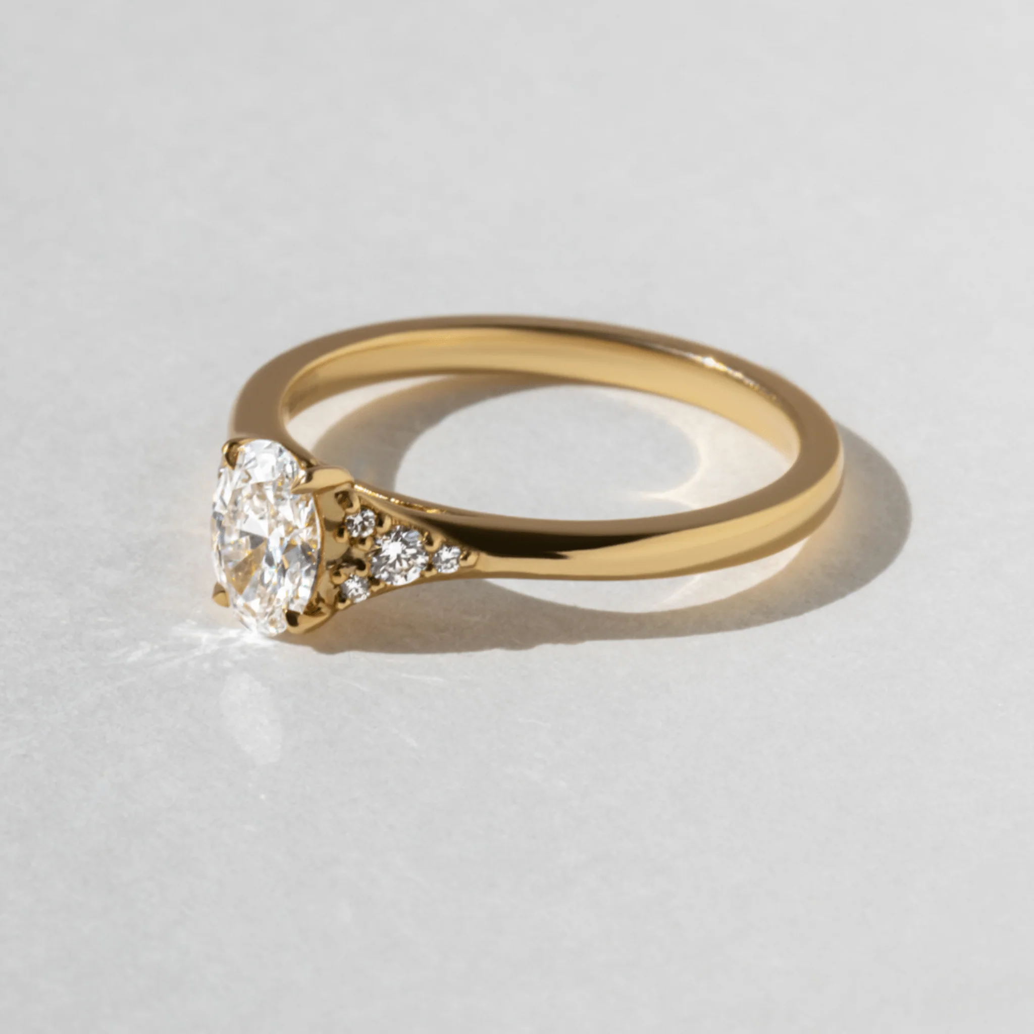 1 Carat Oval Diamond Art Deco Statement Ring - Image 5