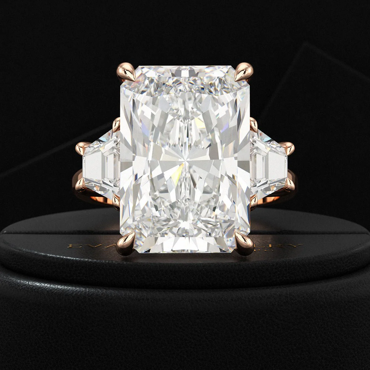 10 Carat Radiant Cut Diamond Engagement Ring - Image 7