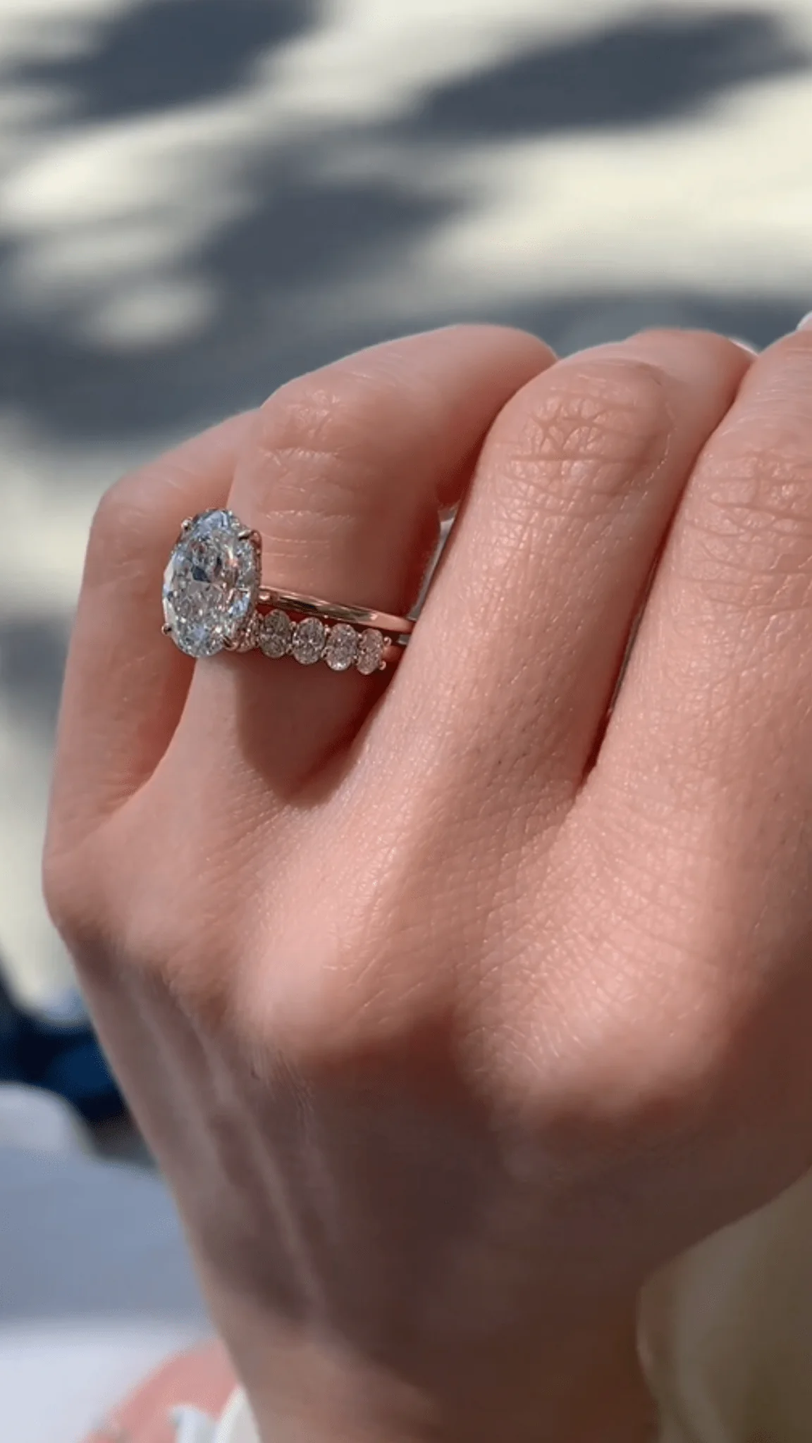 2.20 Carat Oval Cut Diamond Hidden Halo Engagement Ring - Image 3