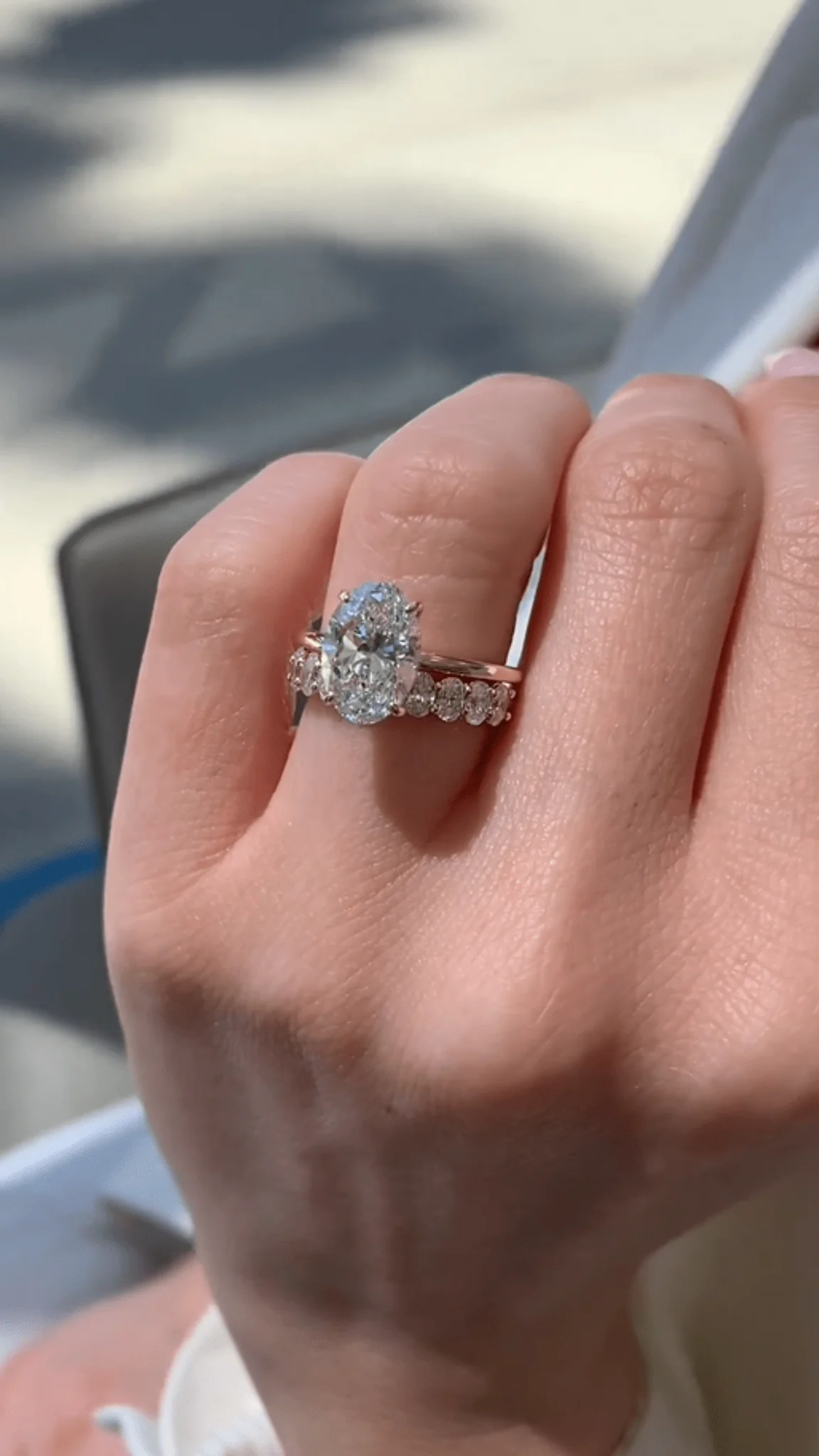 2.20 Carat Oval Cut Diamond Hidden Halo Engagement Ring - Image 7