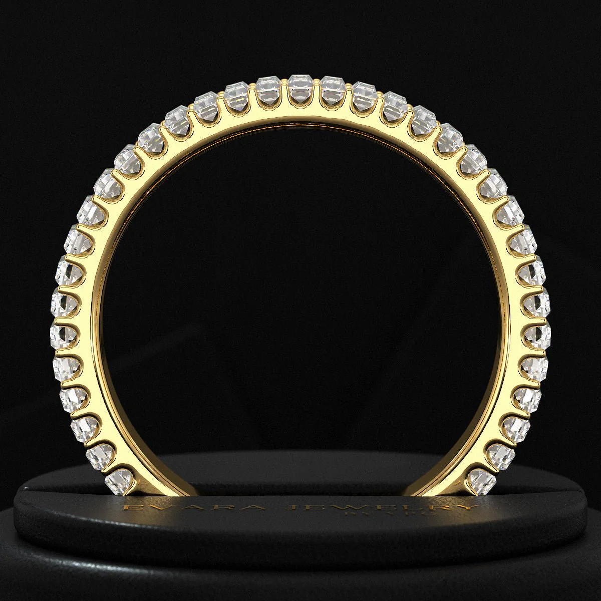 2 Carat Baguette Cut Minimalist Eternity Band - Image 6