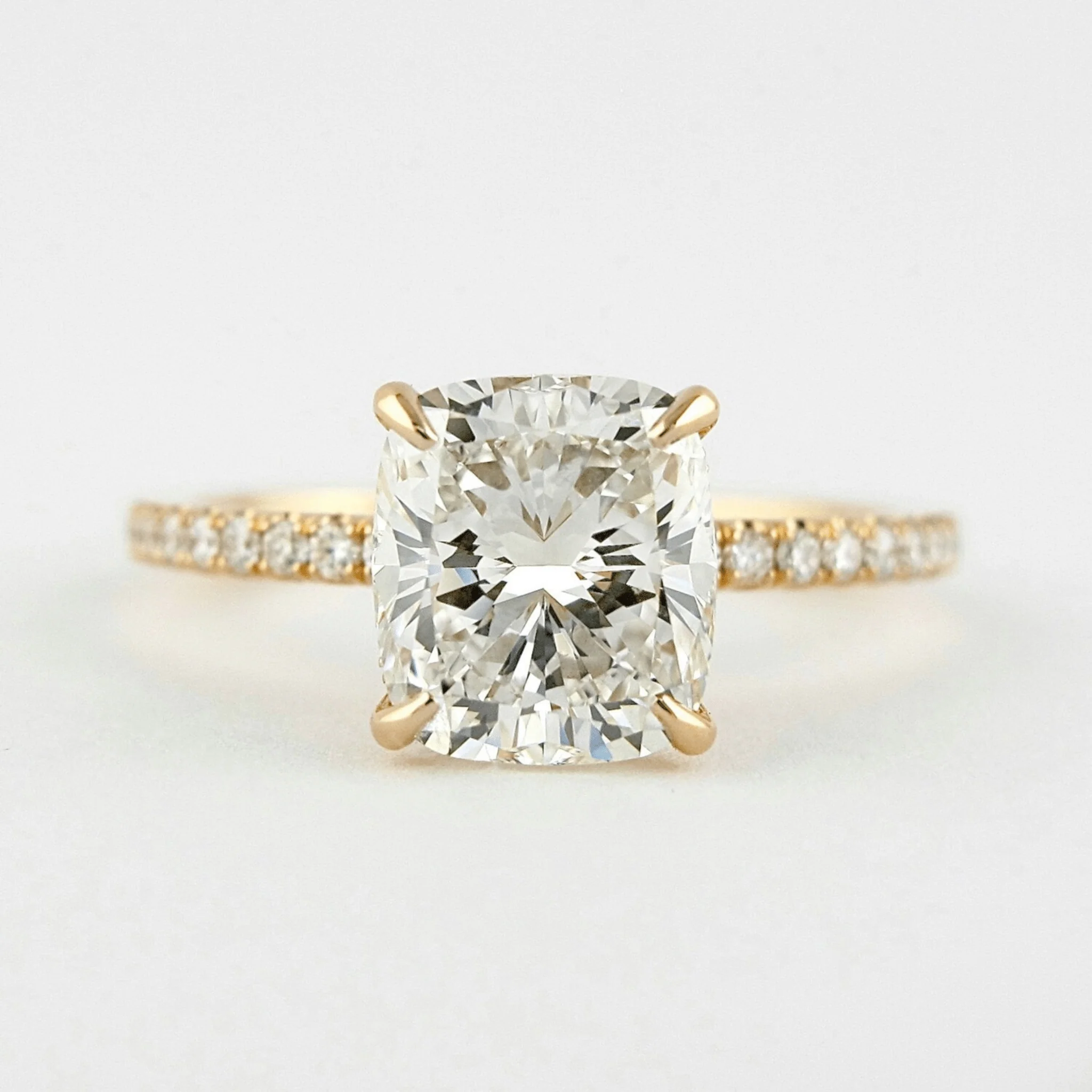 2 Carat Elongated Cushion Cut Diamond Engagement Ring - Image 10