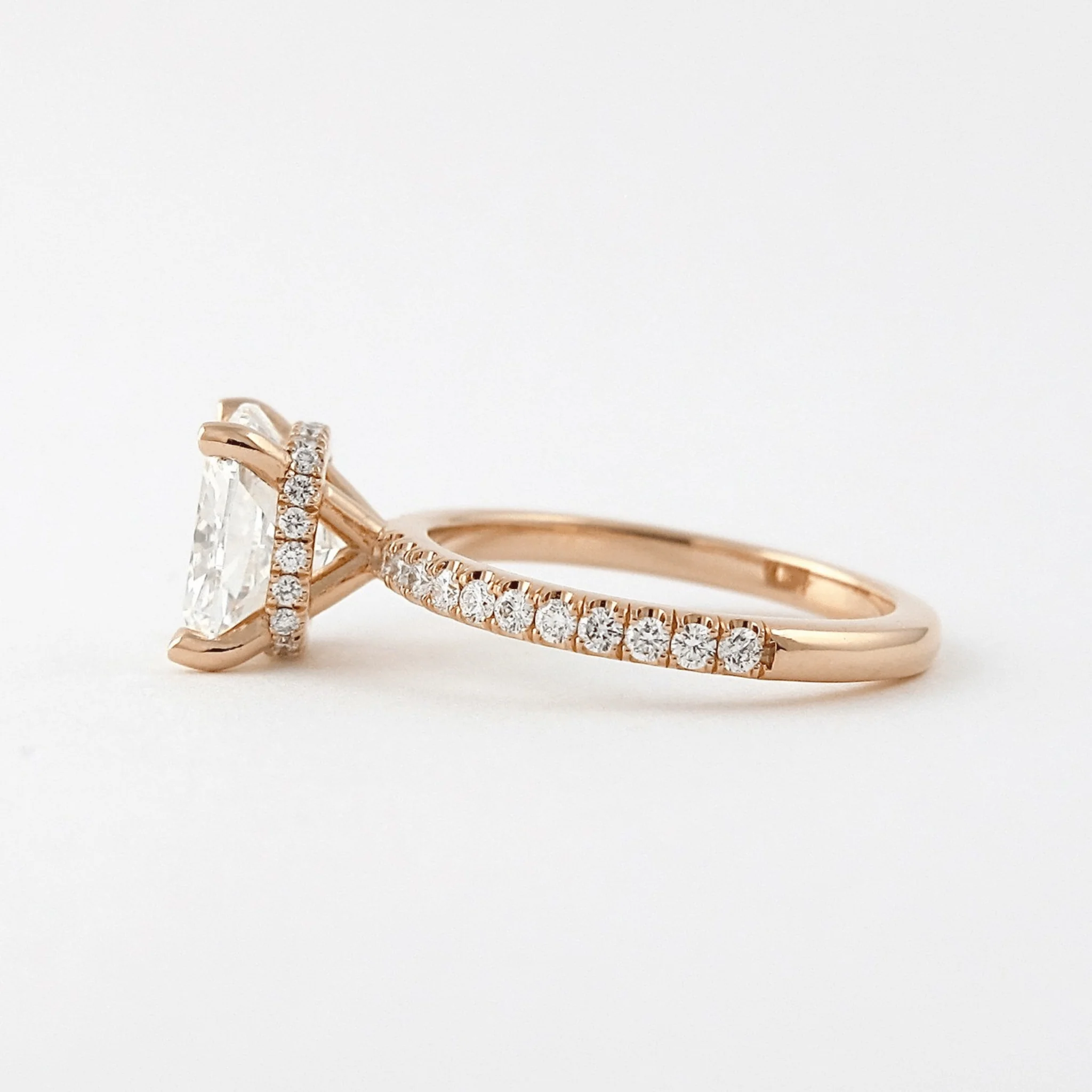 2 Carat Elongated Cushion Cut Diamond Engagement Ring - Image 12
