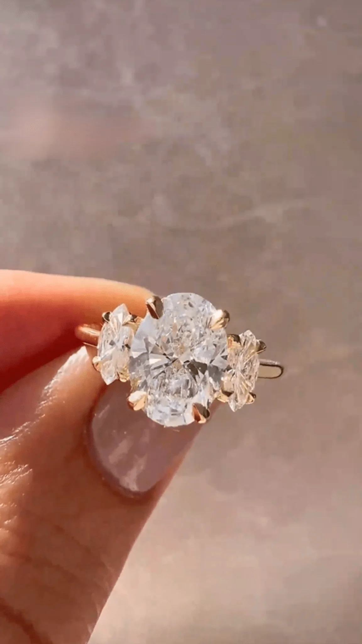 2 Carat Oval Cut Art Deco Engagement Ring - Image 5