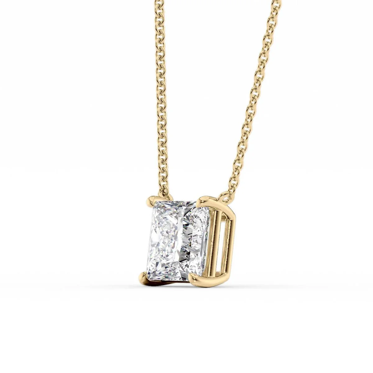 2.00 Carat Princess Cut Diamond Pendant Necklace for Women - Image 7
