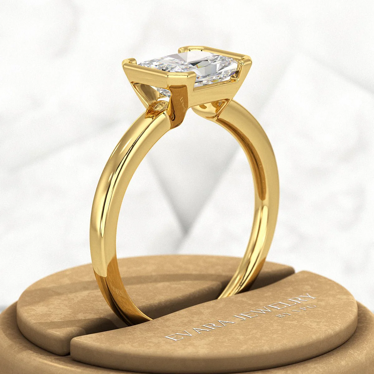 2 Carat Radiant Cut East West Anniversary Ring - Image 5
