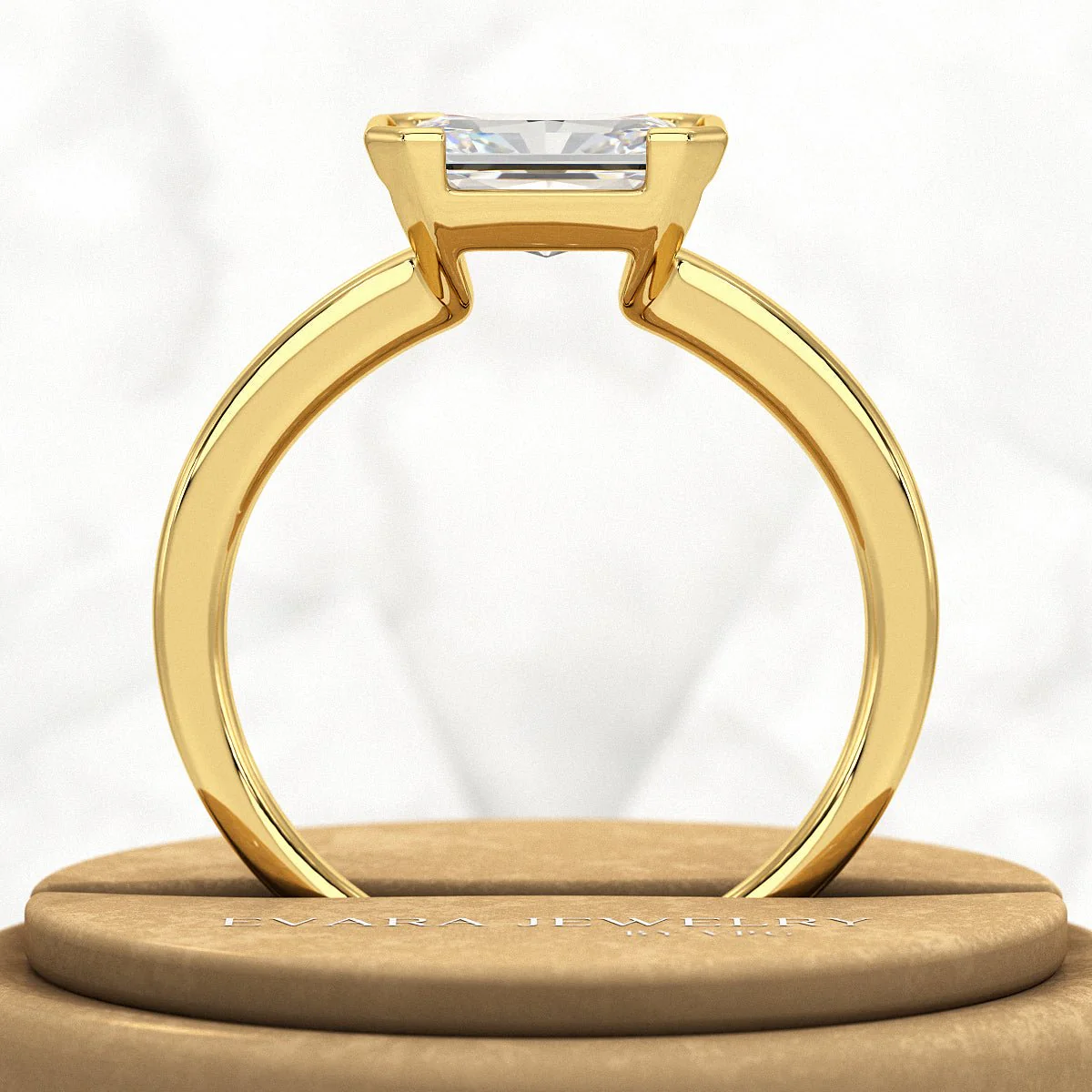 2 Carat Radiant Cut East West Anniversary Ring - Image 6