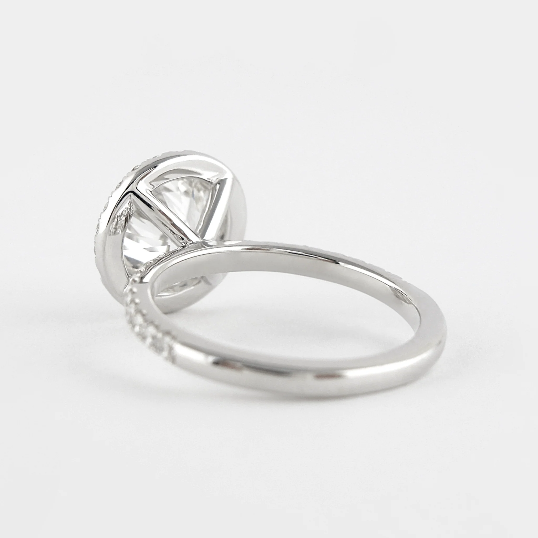 2 Carat Round Cut Halo Diamond Classic Engagement Ring - Image 11