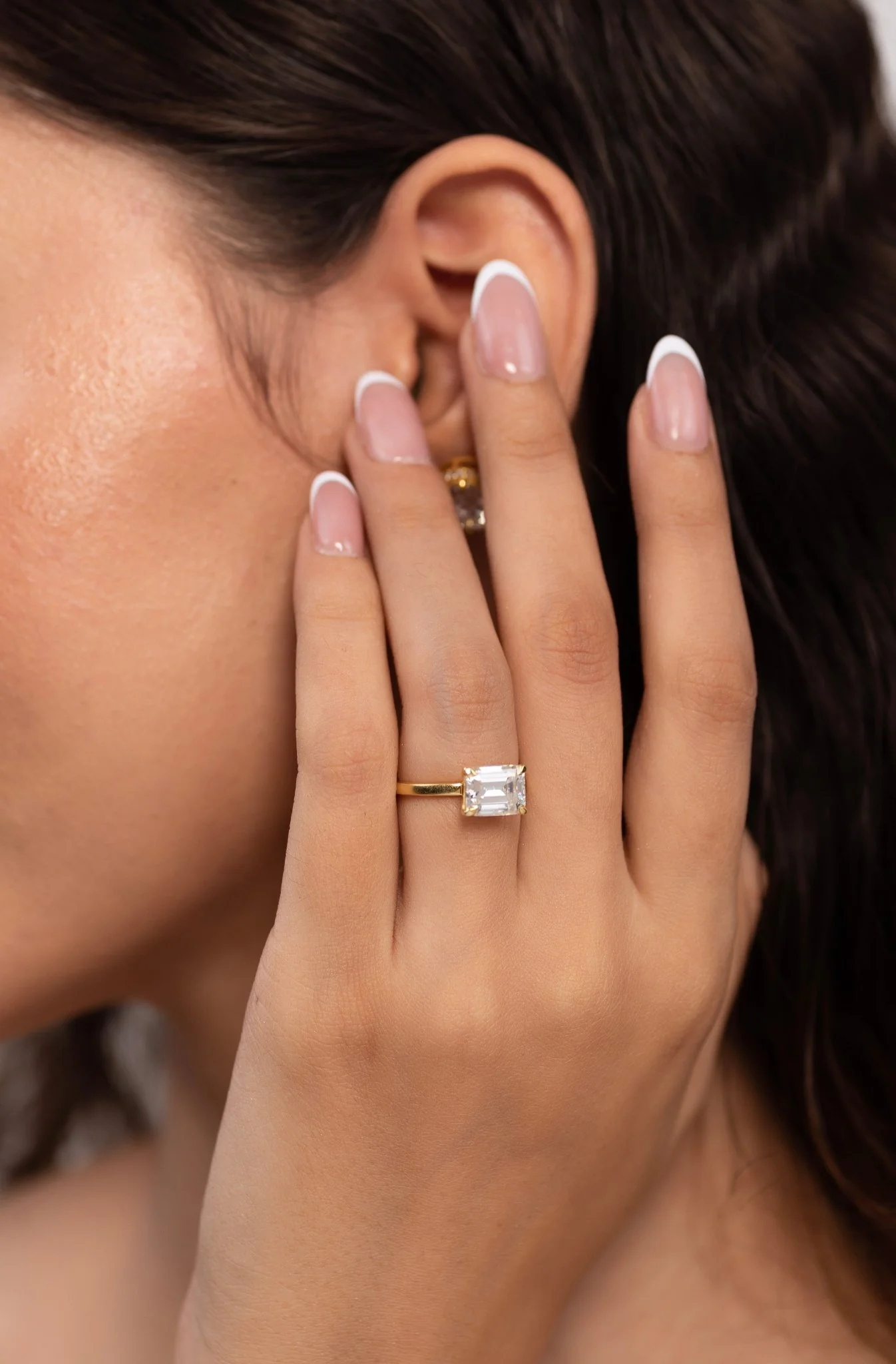 3.00 Carat Emerald Cut East West Diamond Proposal Ring - Image 4