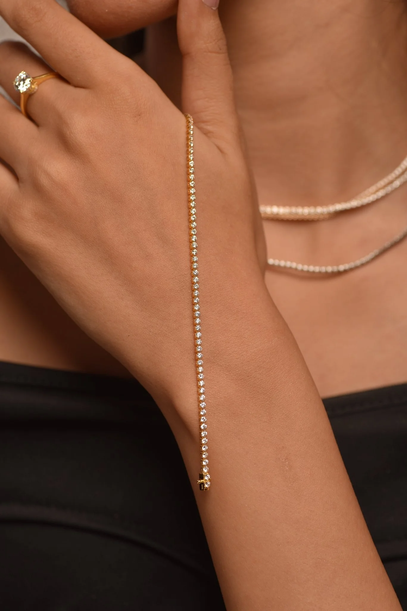 3 Carat Diamond Tennis Bracelet in 14K/18K Gold - Image 4