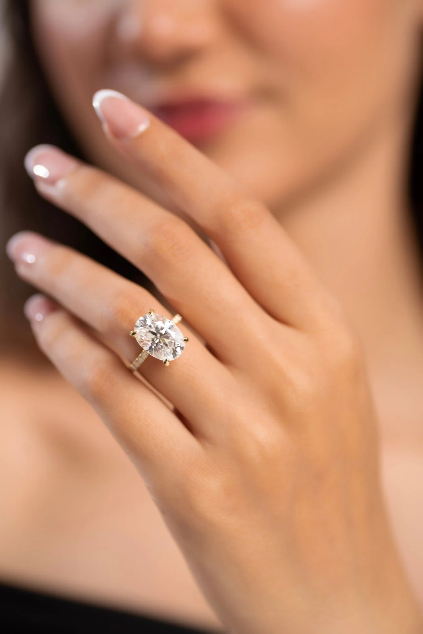 5 Carat Oval Cut Diamond Wedding Ring - Image 4