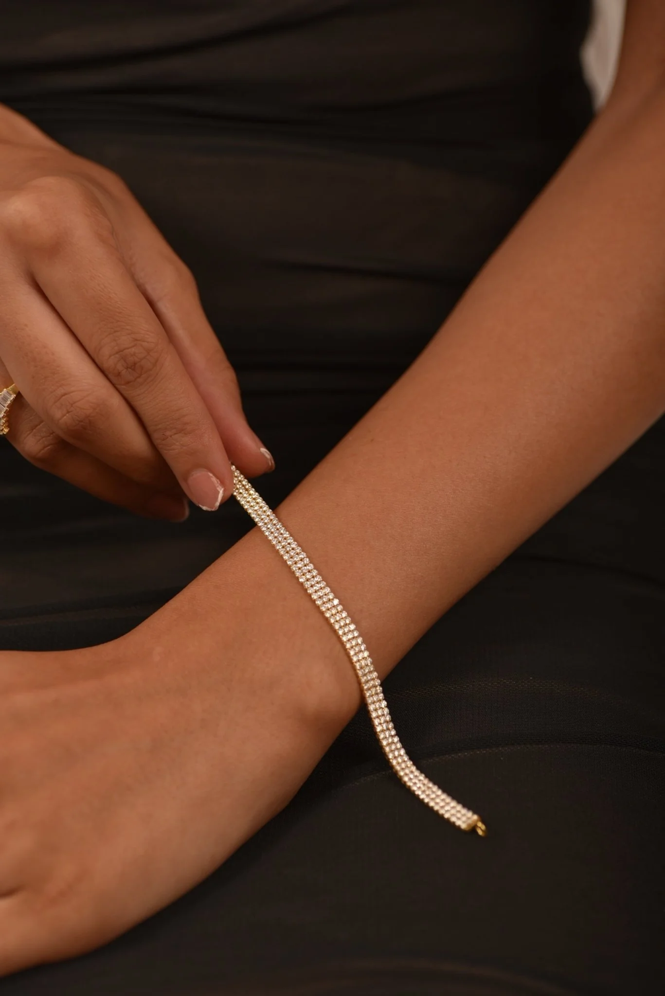 5 Carat Three Row Diamond Tennis Bracelet - Image 6