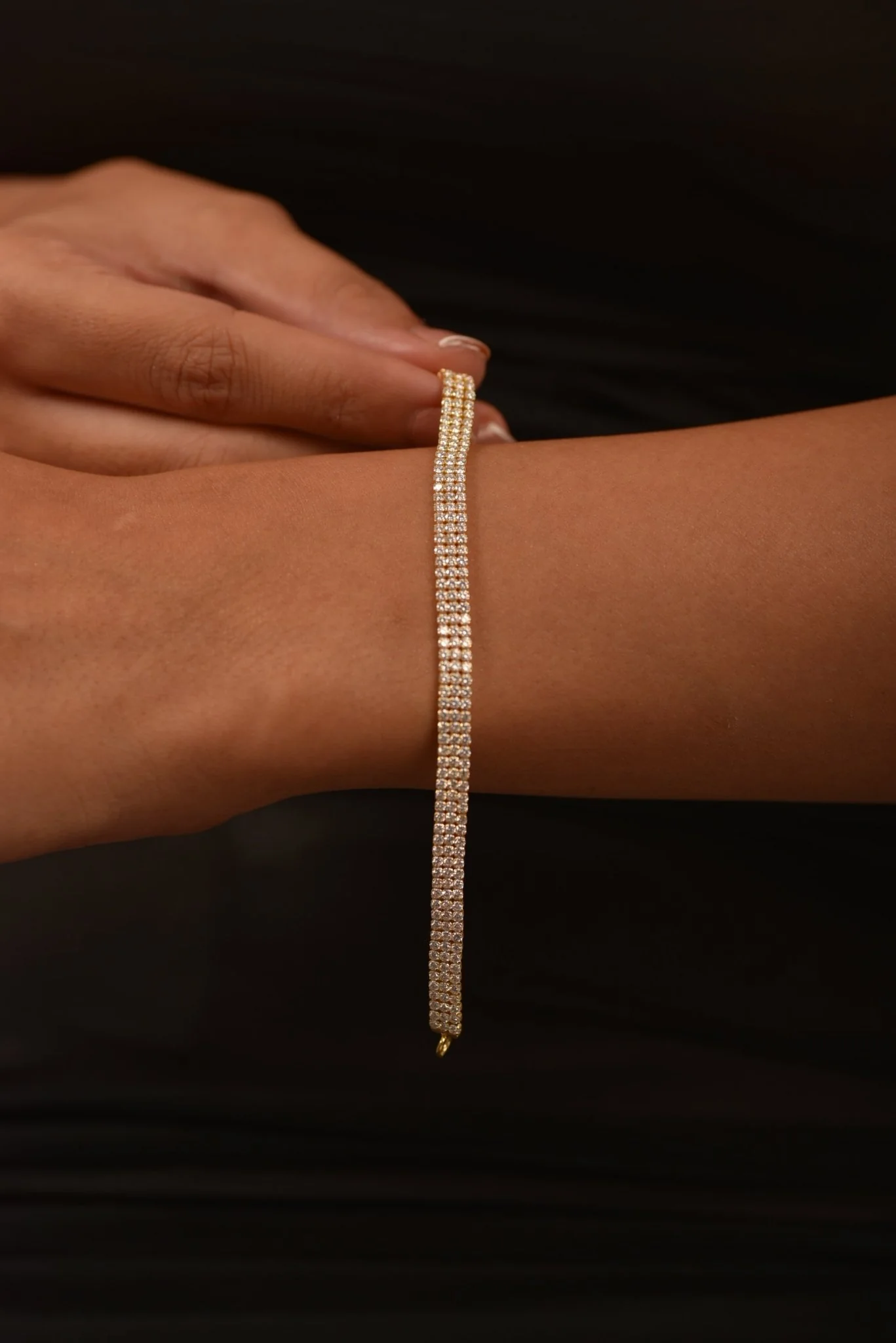 5 Carat Three Row Diamond Tennis Bracelet - Image 7