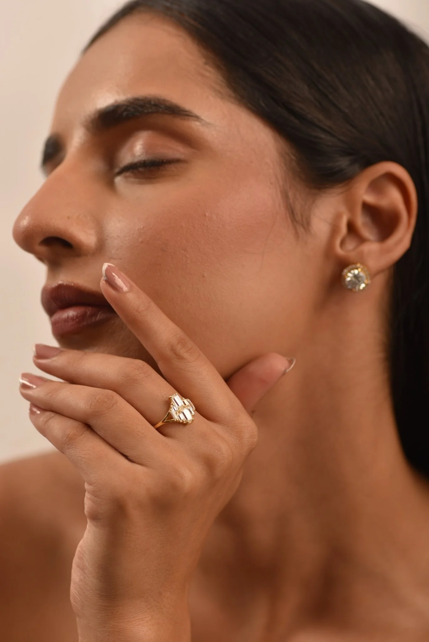Baguette Cluster Diamond Ring - Image 5