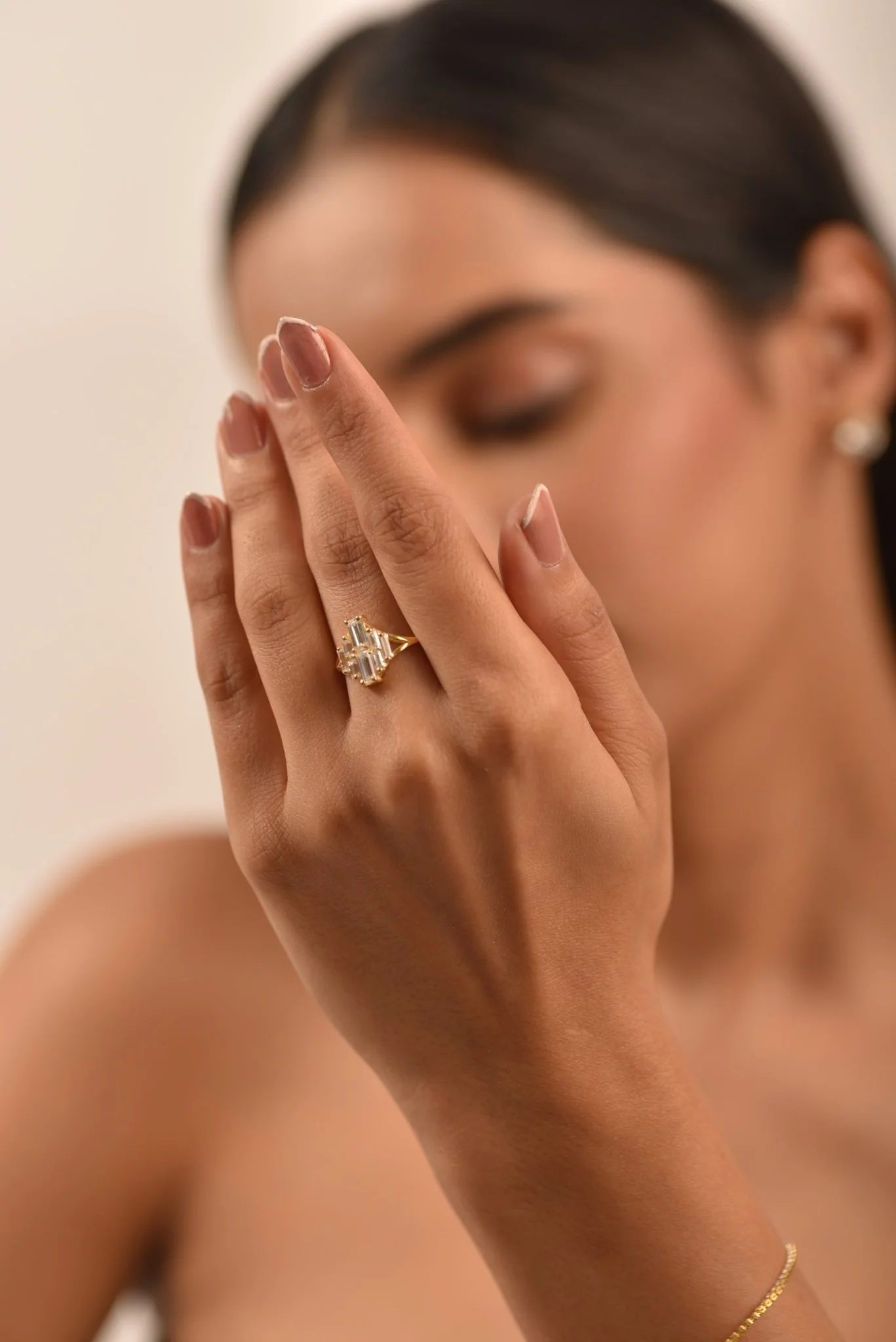 Baguette Cluster Diamond Ring - Image 7