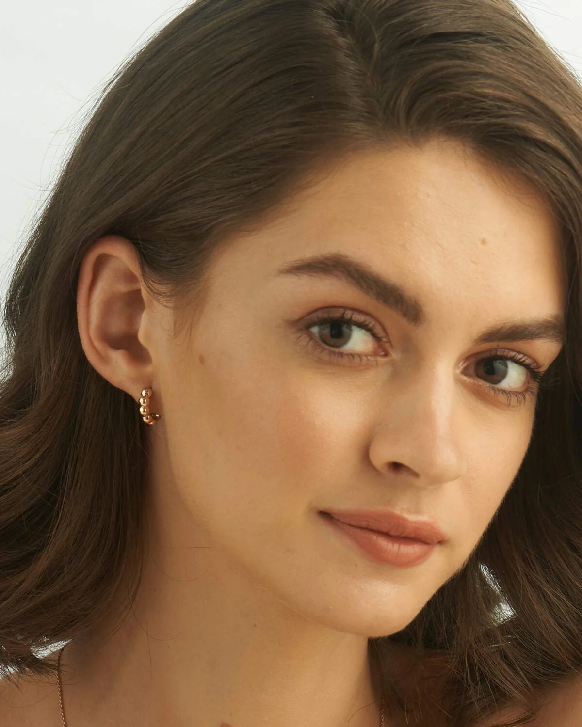 Bold Bubble Bead Hoop Earrings - Image 6