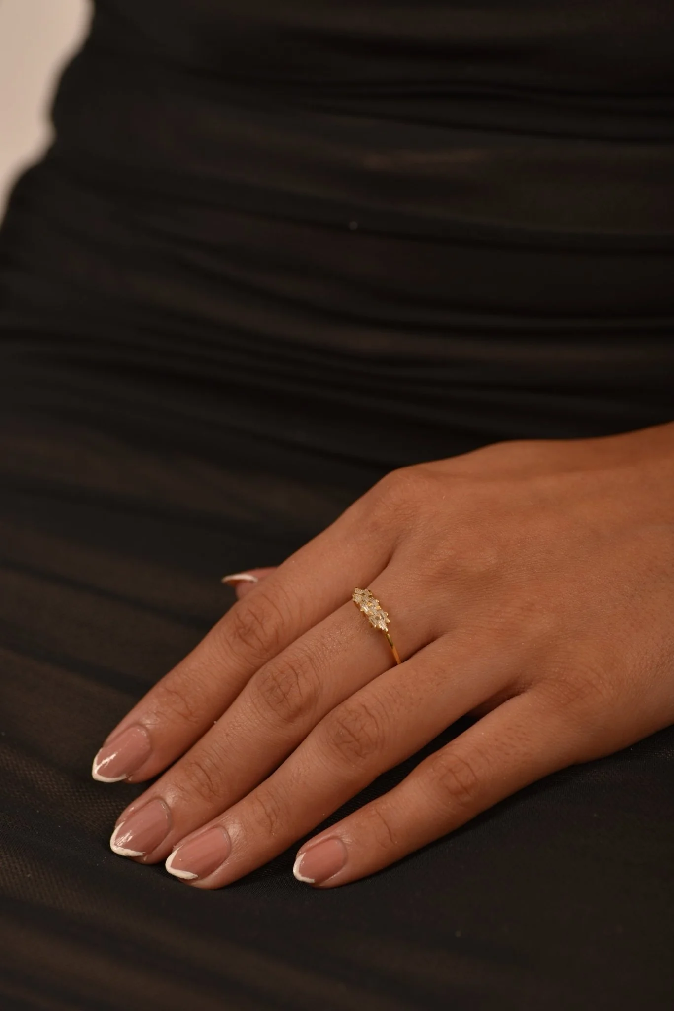 Checkboard Diamond Baguette Ring - Image 8