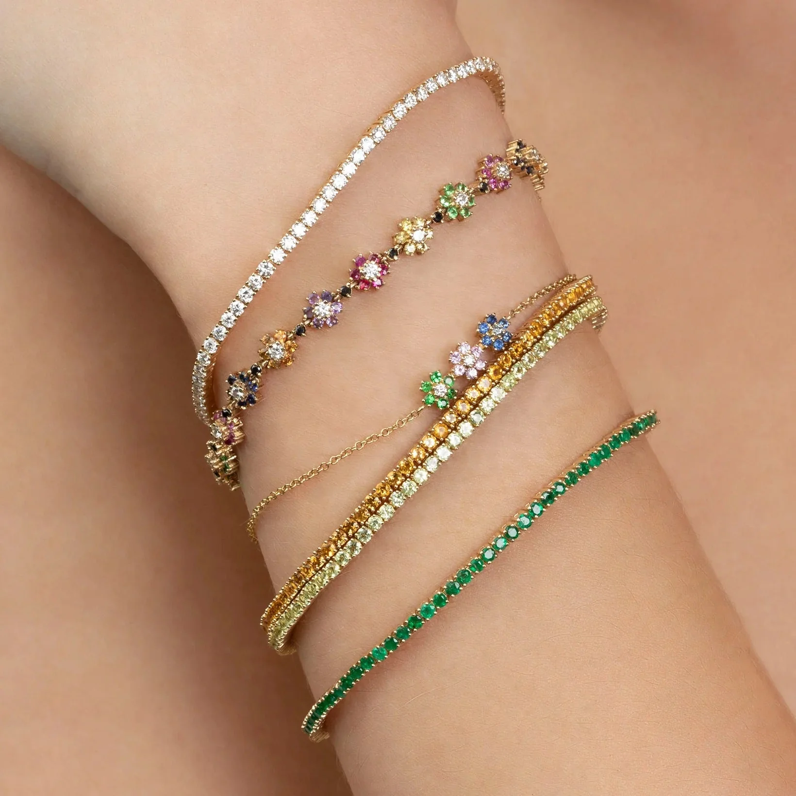 Personalized Citrine Tennis Bracelet in 14K/18K Yellow Gold / November Birthstone Bracelet - Image 9