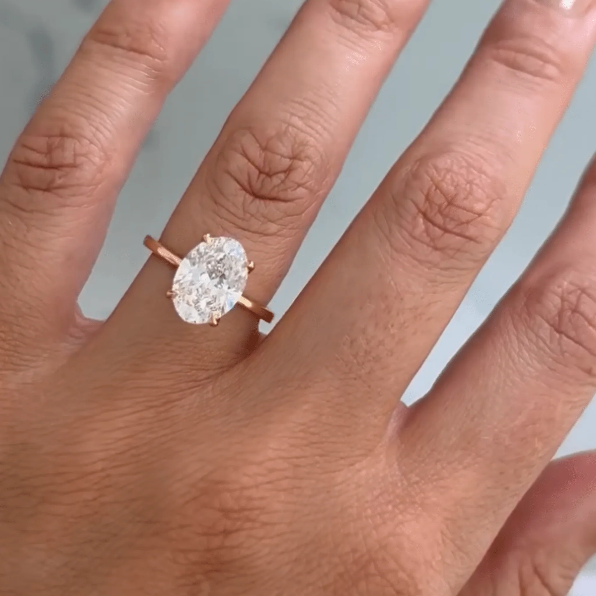 2.25 Carat Oval Cut Diamond Engagement Ring - Image 9