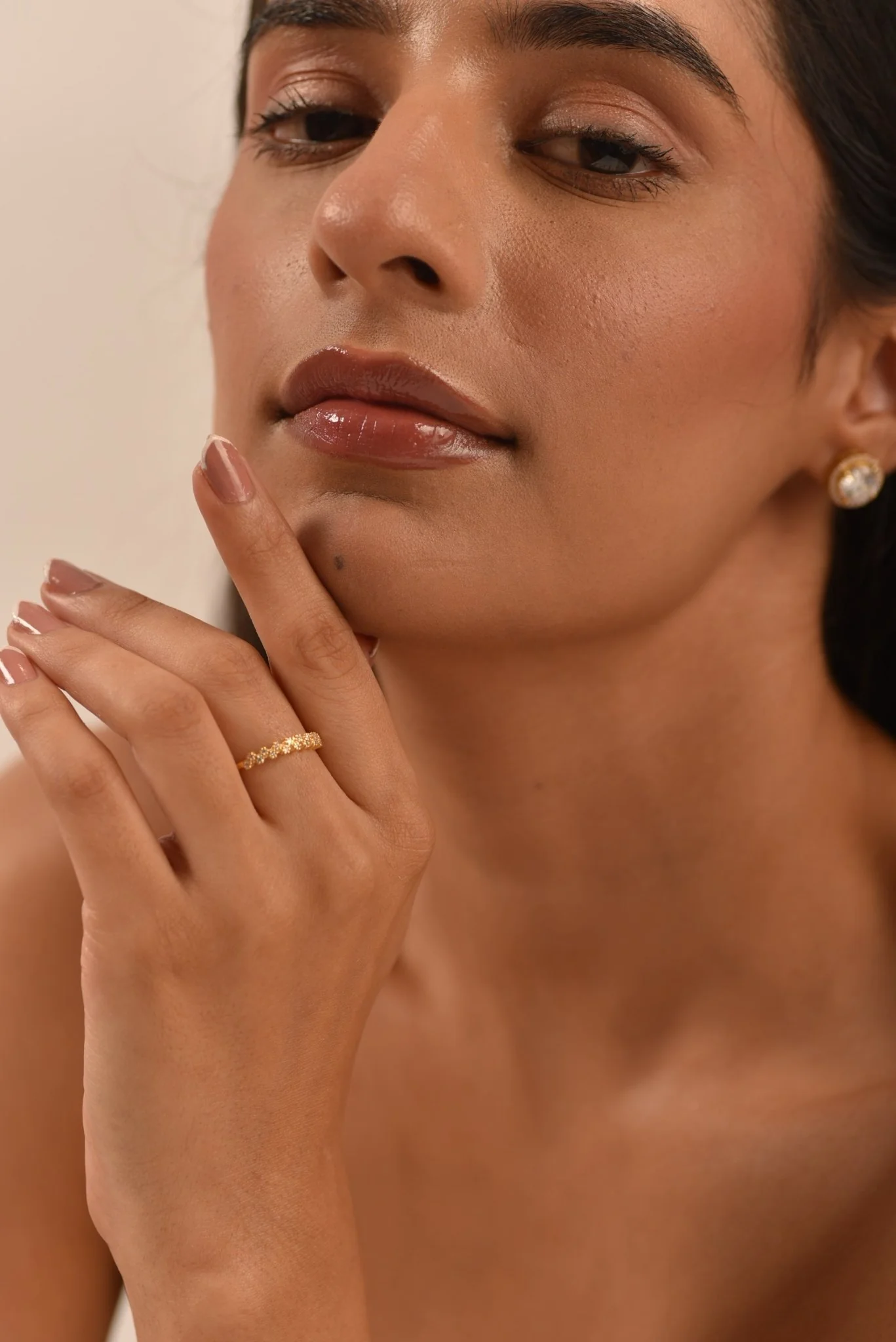 Gold Graduated Diamond - 14K Stacking Ring - Image 8
