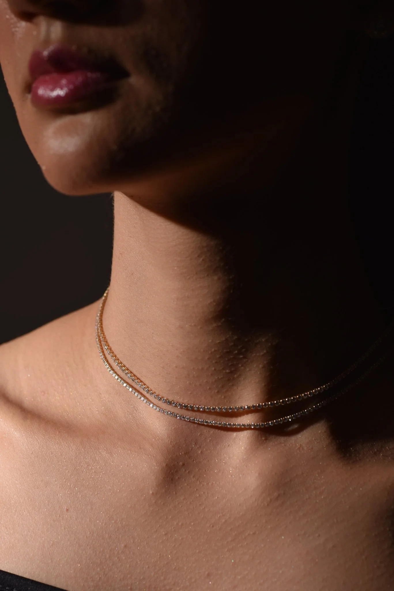 Luxury Diamond Tennis Necklace - 14K/18K White Gold Lab Grown Diamond Choker - Image 12
