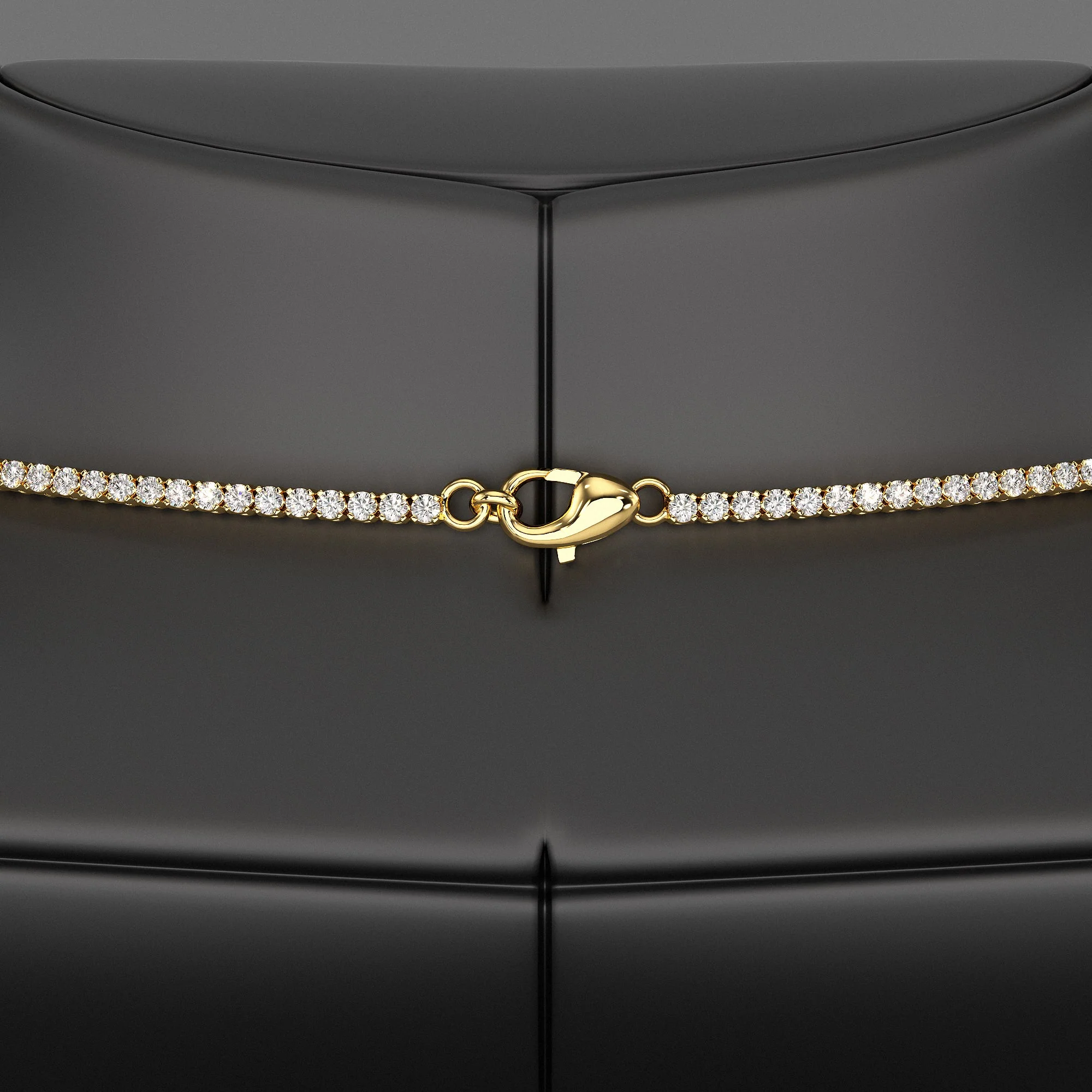 Luxury Diamond Tennis Necklace - 14K/18K White Gold Lab Grown Diamond Choker - Image 18
