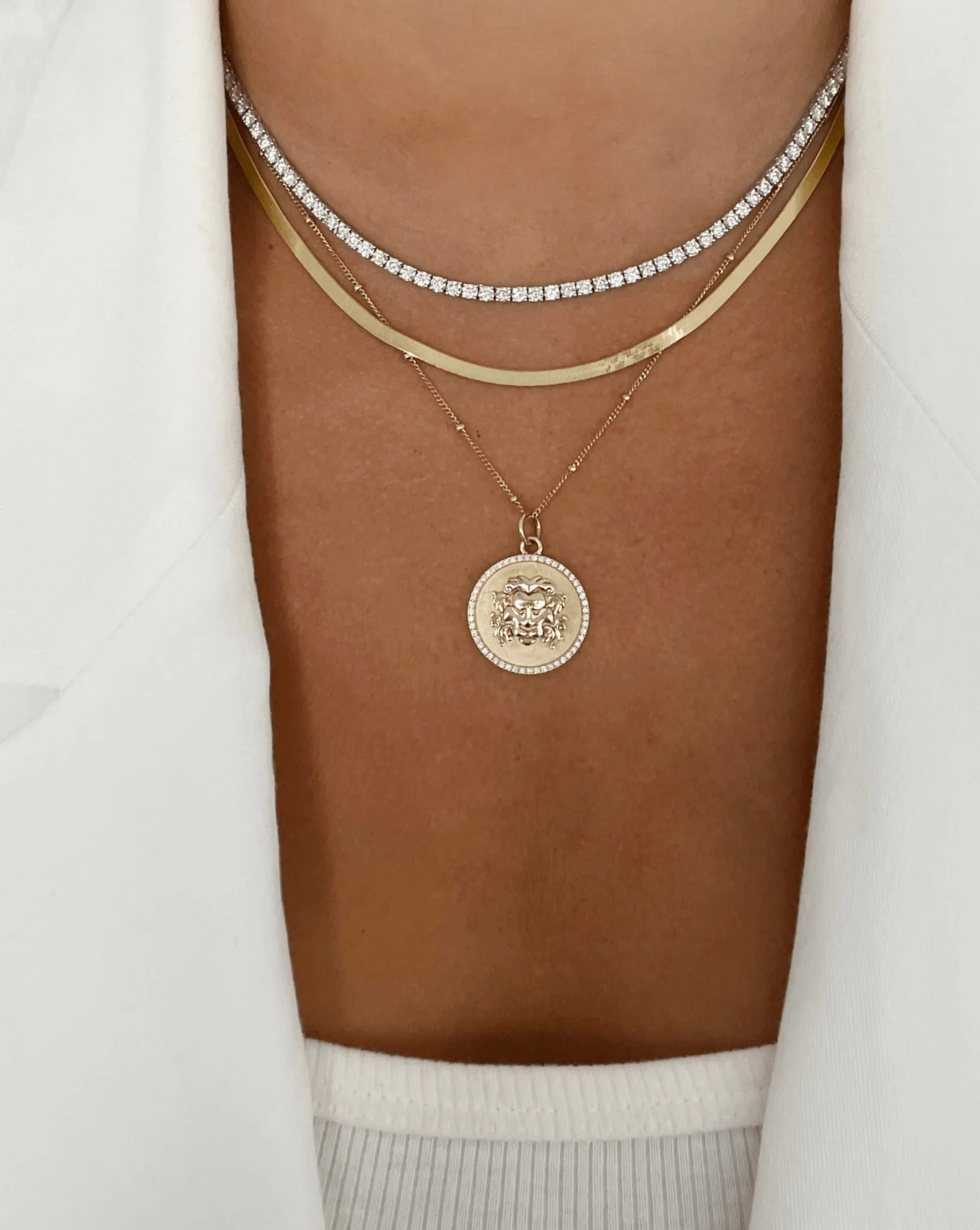 Luxury Diamond Tennis Necklace - 14K/18K White Gold Lab Grown Diamond Choker - Image 27