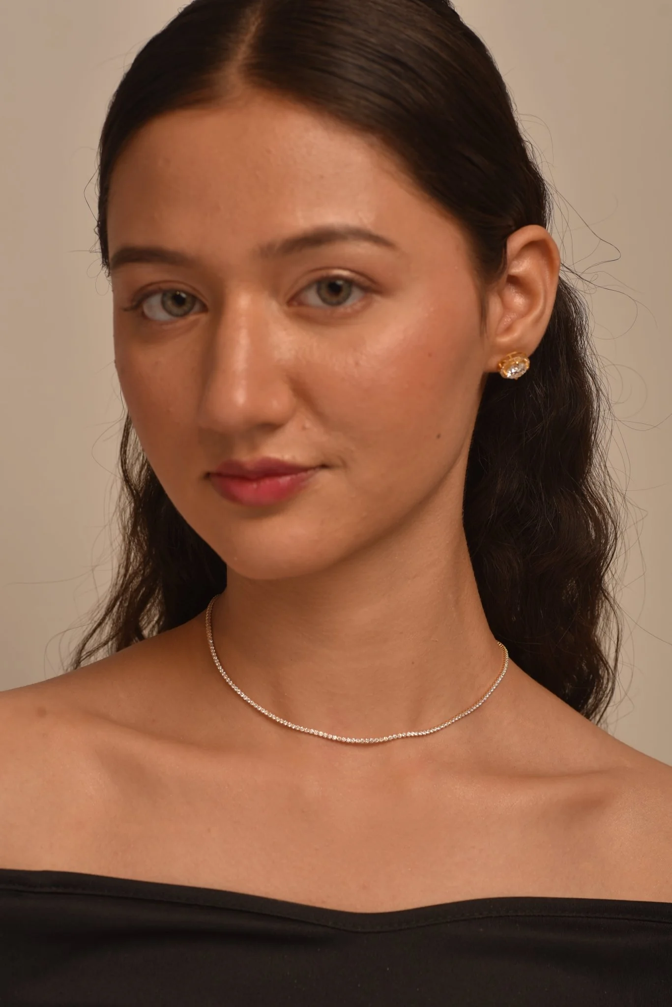 Luxury Diamond Tennis Necklace - 14K/18K White Gold Lab Grown Diamond Choker - Image 5