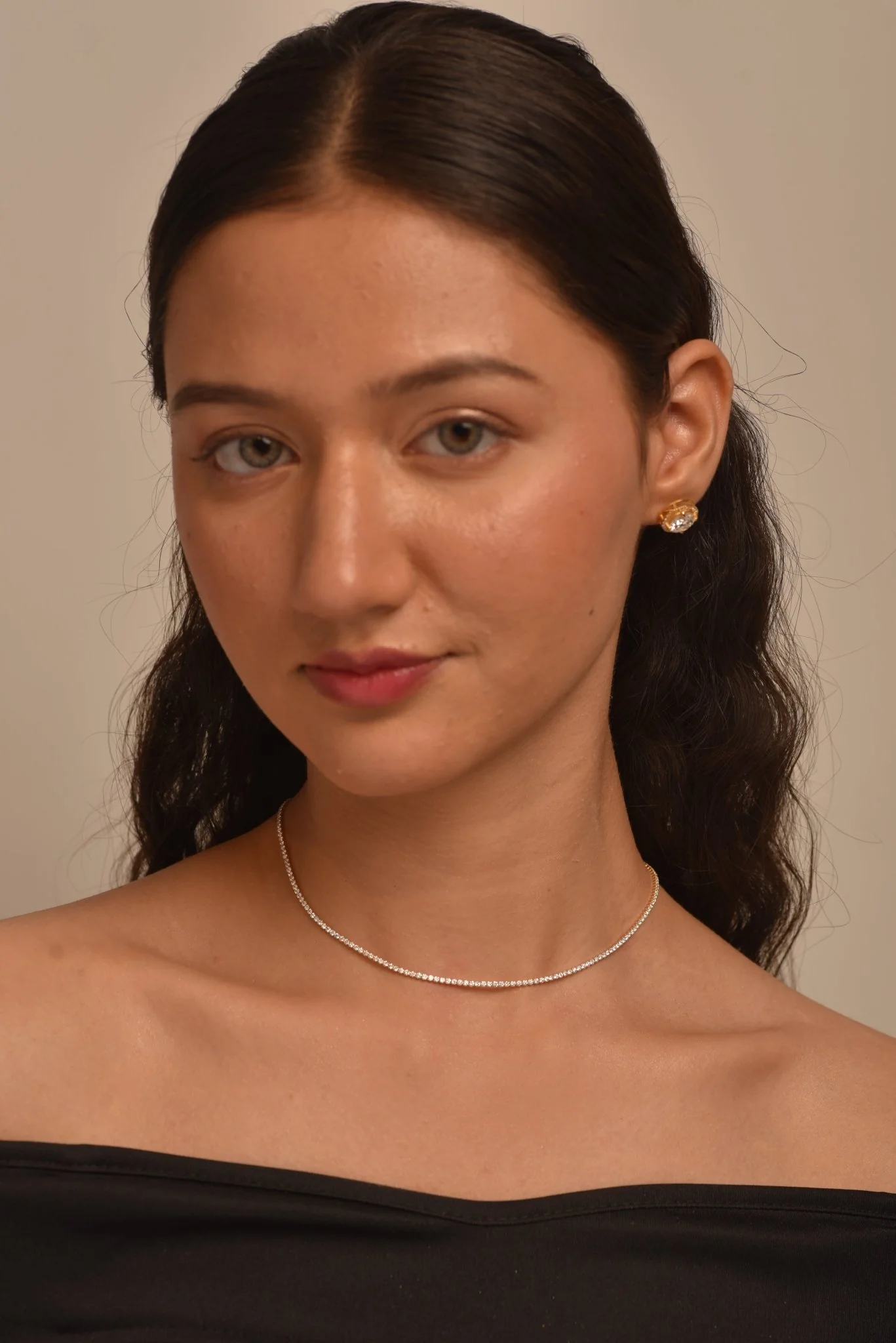 Luxury Diamond Tennis Necklace - 14K/18K White Gold Lab Grown Diamond Choker - Image 6