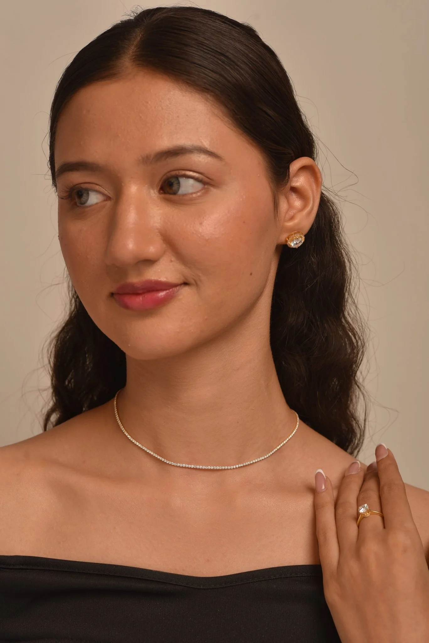 Luxury Diamond Tennis Necklace - 14K/18K White Gold Lab Grown Diamond Choker - Image 7