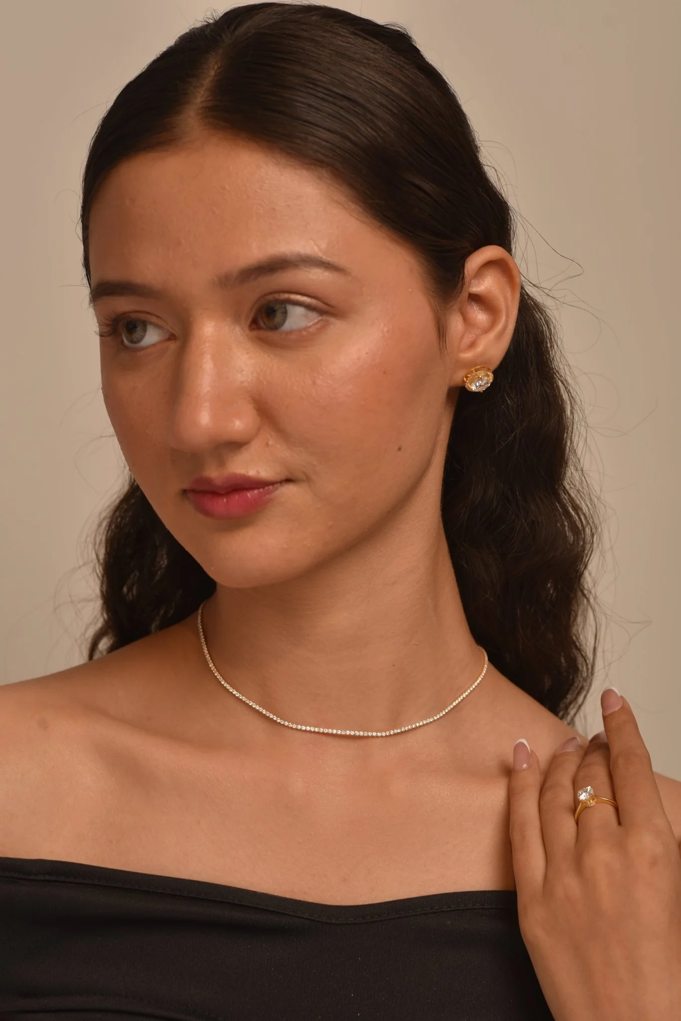Luxury Diamond Tennis Necklace - 14K/18K White Gold Lab Grown Diamond Choker - Image 9