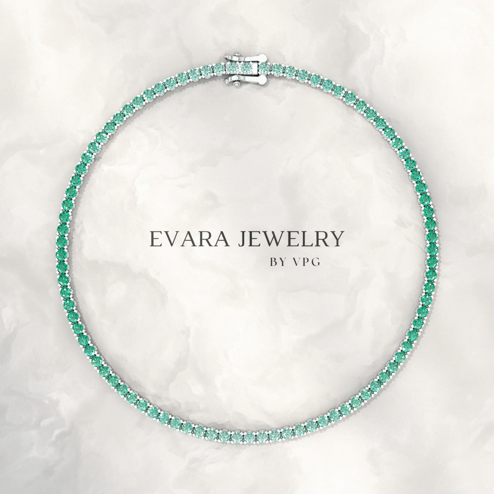 Natural Emerald Ombre 3.12 Carats Tennis Bracelet in 14K/18K Yellow Gold - Image 8