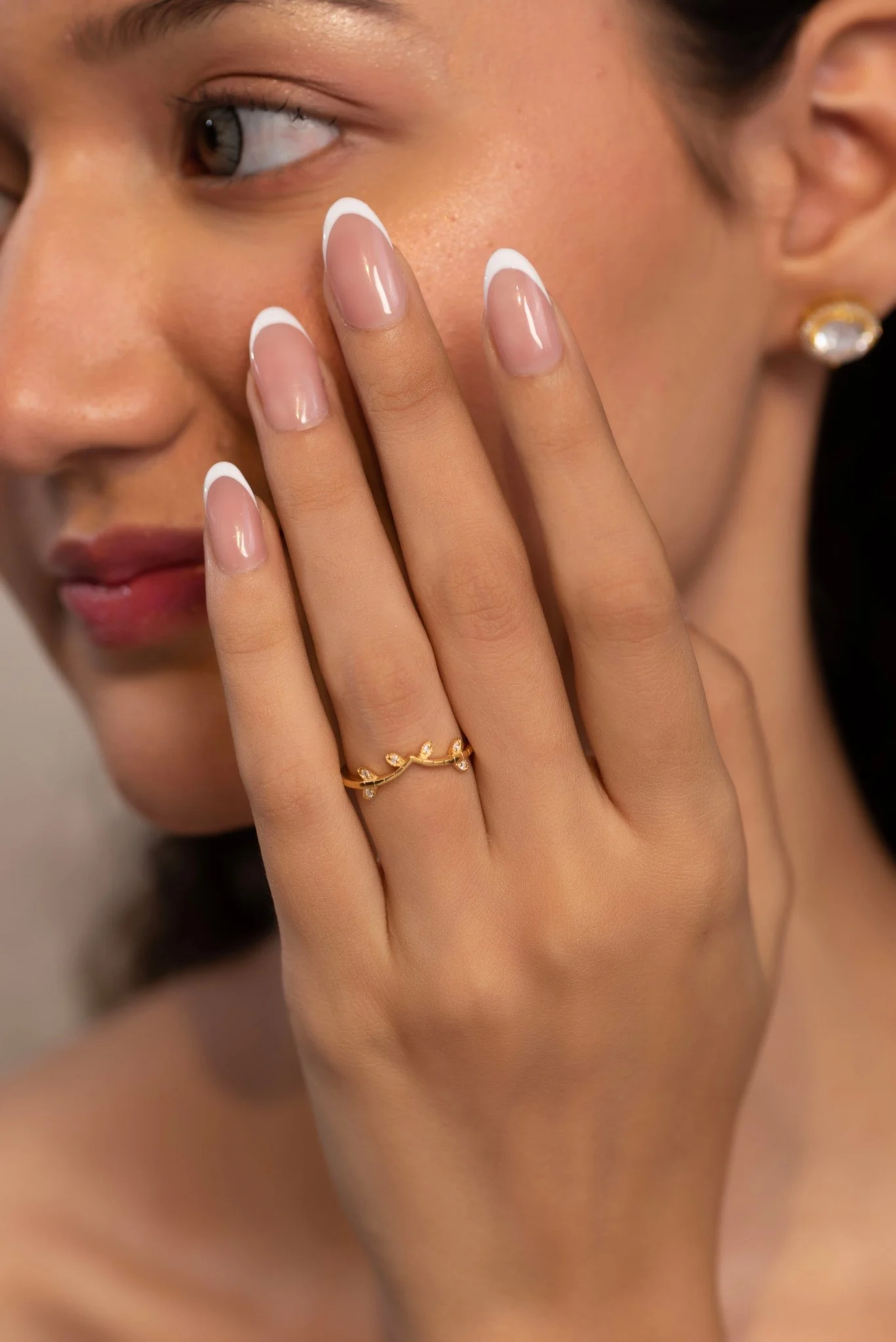 Nature Inspired Diamond Twig Stacking Ring - Image 2