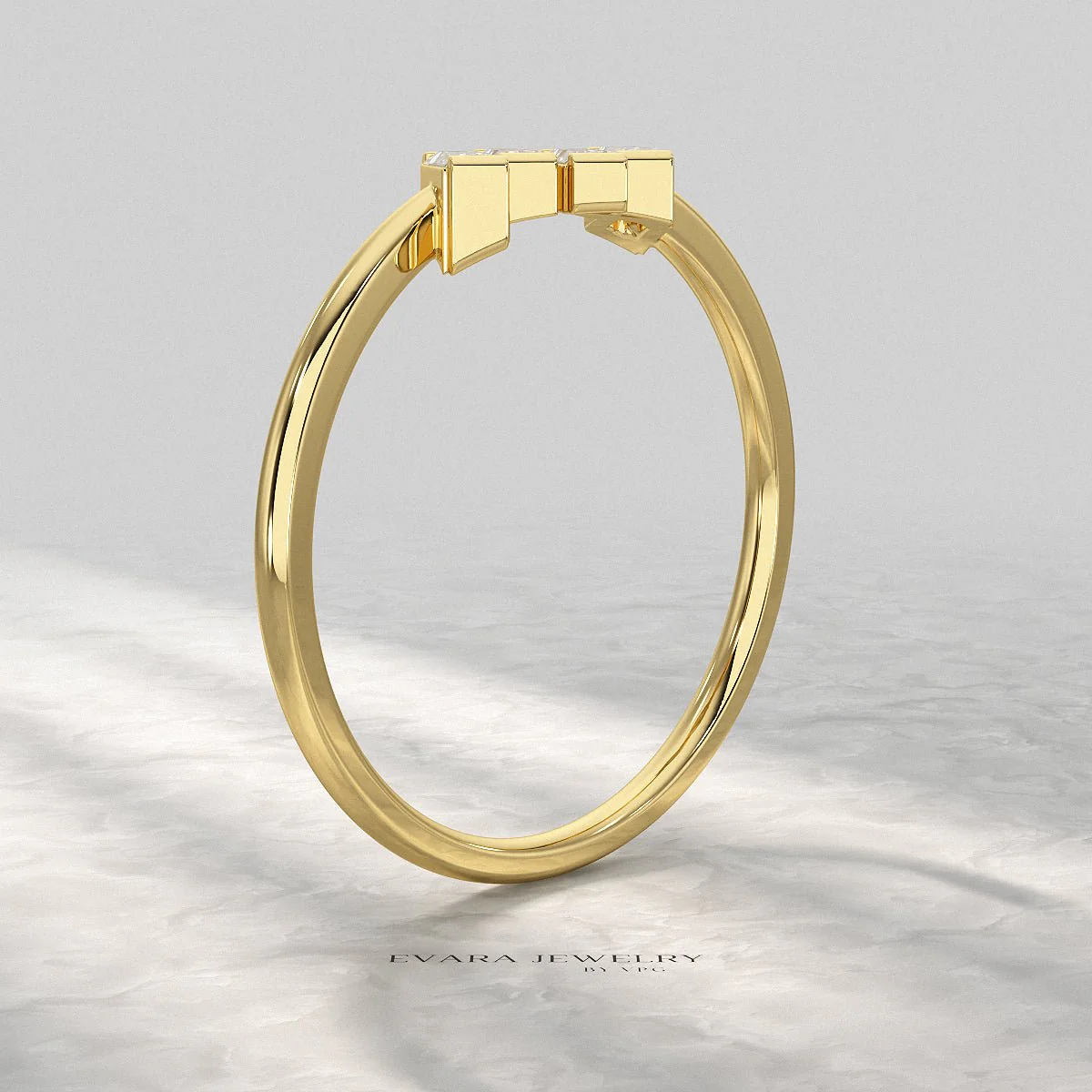 Tilted Baguette Diamond Ring - Image 10